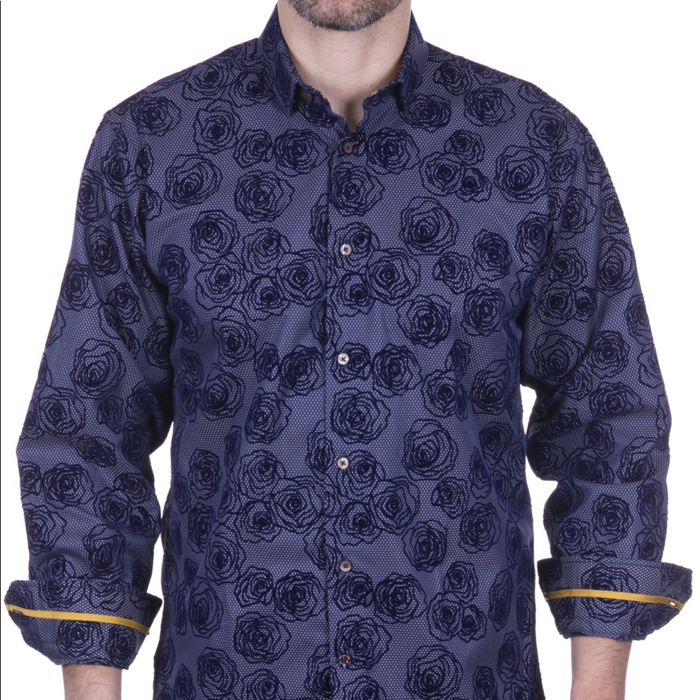 Purple dots and roses